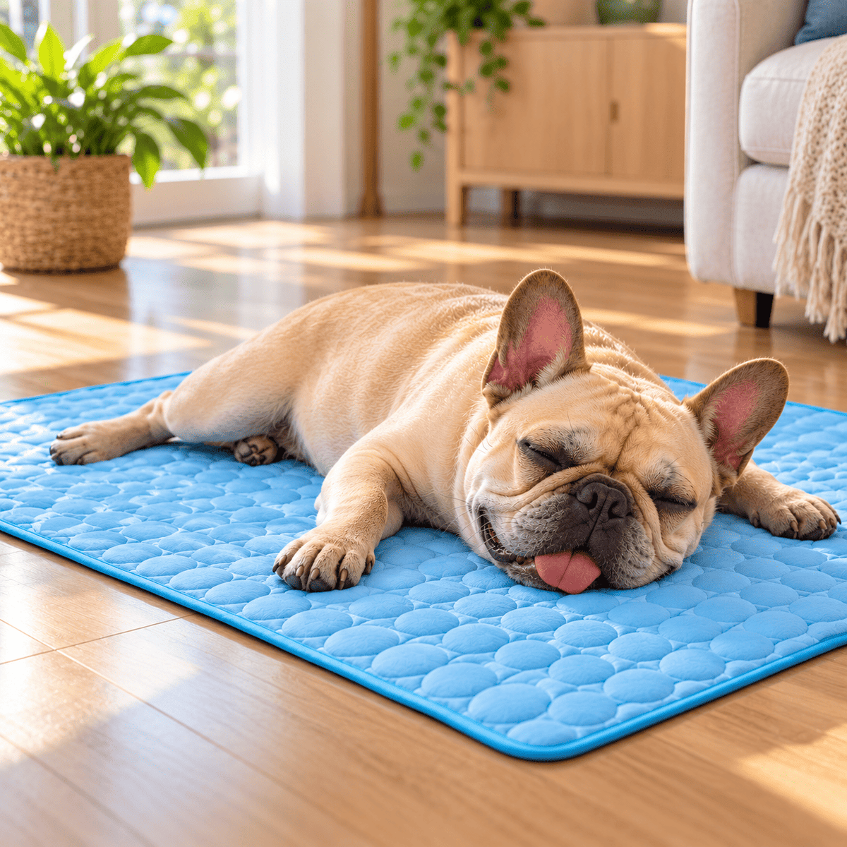 ChillNest™ Dog Cooling Mat for French Bulldogs, Pugs & Flat-Faced Dogs