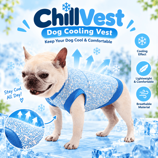ChillVest™ Evaporative Cooling Vest for French Bulldogs, Pugs & Flat-Faced Breeds