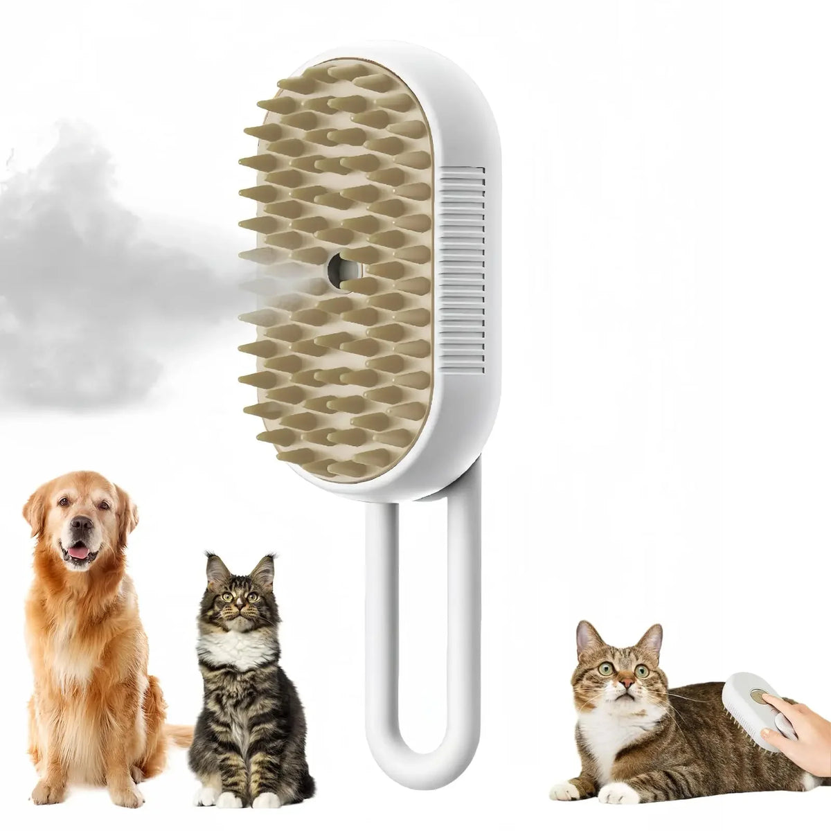 SteamGroom™ 3-in-1 Steam Pet Brush