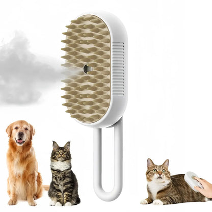 SteamGroom™ 3-in-1 Steam Pet Brush